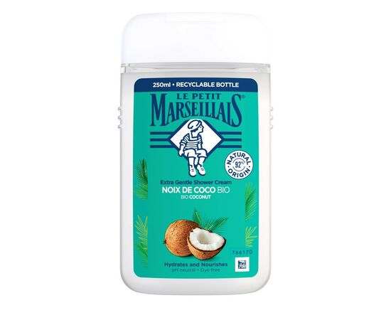 Гель для душу Le Petit Marseillais Кокос 250 мл (3574661572871/3574661711478)