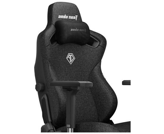 Кресло игровое Anda Seat Kaiser 3 Fabric Size L Black (AD12YDC-L-01-B-CF), изображение 5 Кресло игровое Anda Seat Kaiser 3 Fabric Size L Black (AD12YDC-L-01-B-CF), изображение 5