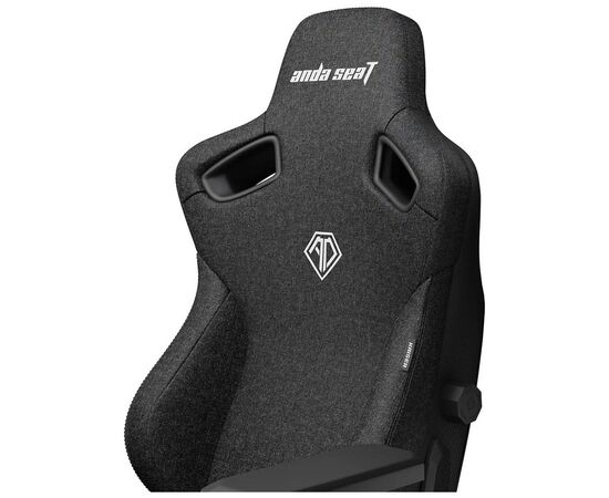 Кресло игровое Anda Seat Kaiser 3 Fabric Size L Black (AD12YDC-L-01-B-CF), изображение 6 Кресло игровое Anda Seat Kaiser 3 Fabric Size L Black (AD12YDC-L-01-B-CF), изображение 6