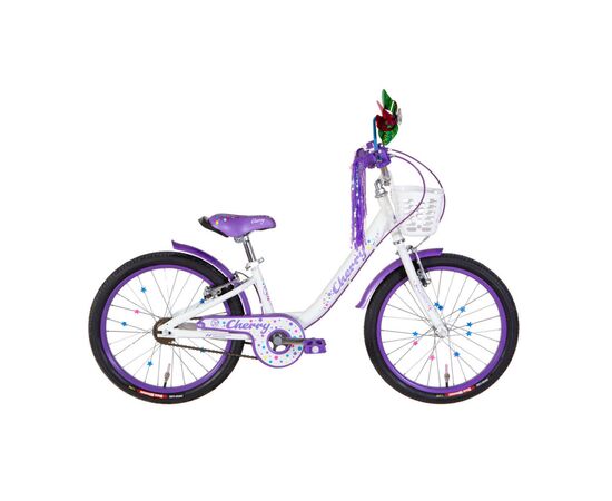 Велосипед Formula Cherry Vbr 20" 10" St 2024 Білий з бузковим (OPS-FRK-20-207)