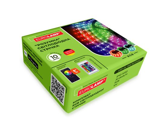 Світлодіодна стрічка Eurolamp Smart (LED/SET-10M/RGB)