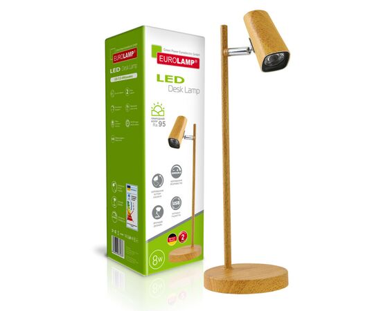 Настільна лампа Eurolamp LED-TLD-8W(wooden)