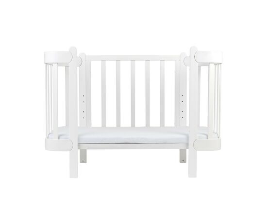 Кроватка Ingvart трансформер Nika 60 с опускной боковинкой (60х94, 60х120) белая (319003), изображение 3 Кроватка Ingvart трансформер Nika 60 с опускной боковинкой (60х94, 60х120) белая (319003), изображение 3