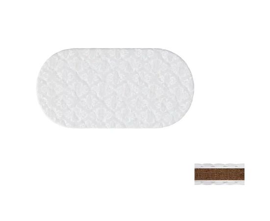 Матрас для детской кроватки Ingvart Smart Bed Oval кокос, 60х120 см (2100085000006), изображение 2