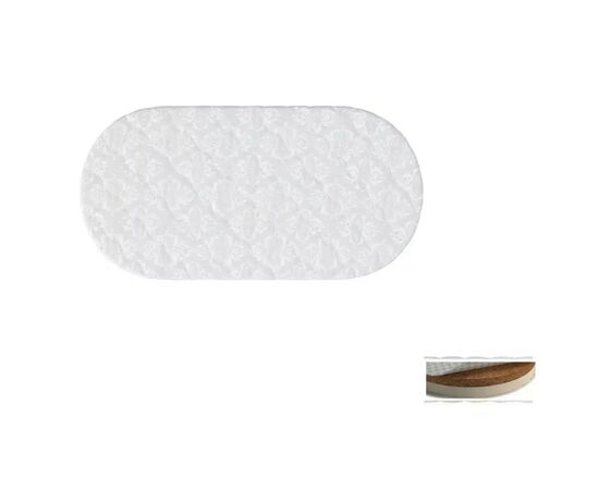 Матрас для детской кроватки Ingvart Smart Bed Oval кокос+латекс, 60х120 см (2100087000004), изображение 2 Матрас для детской кроватки Ingvart Smart Bed Oval кокос+латекс, 60х120 см (2100087000004), изображение 2