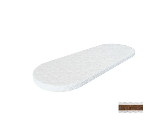 Матрац для дитячого ліжечка Ingvart на диванчик Smart Bed Oval кокос, 60х168 см (6025252)