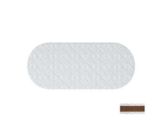 Матрас для детской кроватки Ingvart на диванчик Smart Bed Round кокос, 72х168 см (7225252), изображение 2