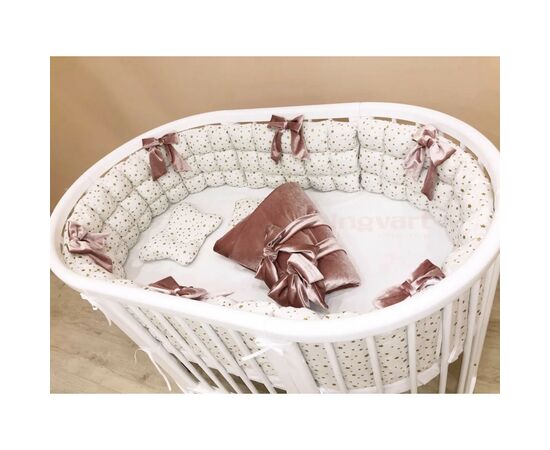 Детский постельный набор Ingvart Звездный лоск 5-в-1 в кроватку Smart Bed (345674567), изображение 4 Детский постельный набор Ingvart Звездный лоск 5-в-1 в кроватку Smart Bed (345674567), изображение 4