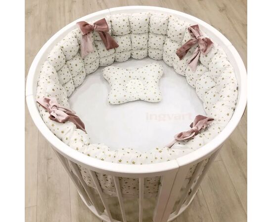 Детский постельный набор Ingvart Звездный лоск 5-в-1 в кроватку Smart Bed (345674567), изображение 6 Детский постельный набор Ingvart Звездный лоск 5-в-1 в кроватку Smart Bed (345674567), изображение 6