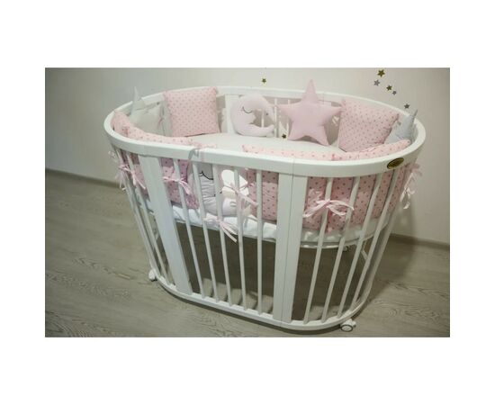 Детский постельный набор Ingvart Белая ночь в розовых тонах (8001-5), изображение 2 Детский постельный набор Ingvart Белая ночь в розовых тонах (8001-5), изображение 2