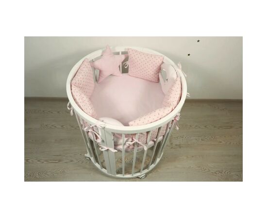 Детский постельный набор Ingvart Белая ночь в розовых тонах (8001-5), изображение 3 Детский постельный набор Ingvart Белая ночь в розовых тонах (8001-5), изображение 3