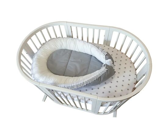 Детский постельный набор Ingvart Белая ночь в серых тонах плюс (8001-2), изображение 2