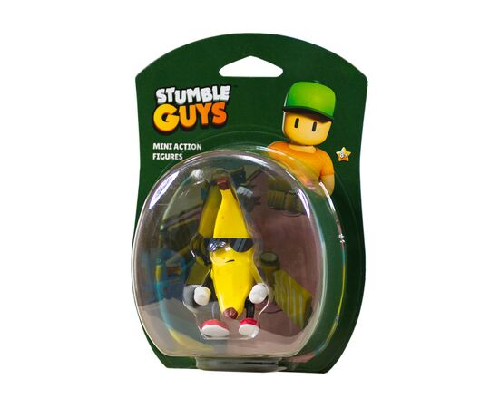 Фигурка Stumble Guys с артикуляцией Банан 7.5 см (SG3000-4), изображение 3 Фигурка Stumble Guys с артикуляцией Банан 7.5 см (SG3000-4), изображение 3
