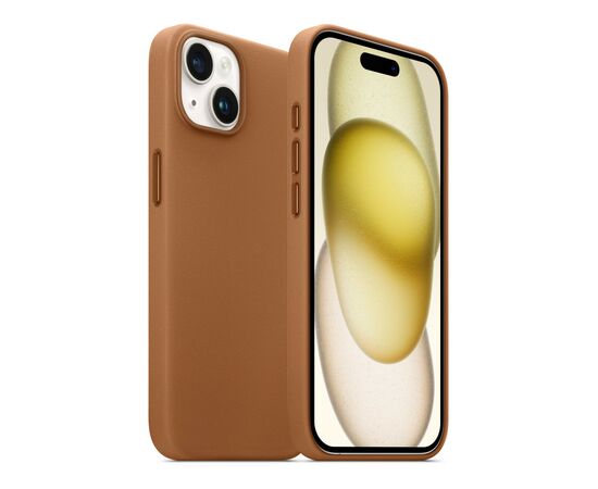 Чехол для мобильного телефона Armorstandart FAKE Leather Case Apple iPhone 15 Plus Light Coffee (ARM76294), изображение 3