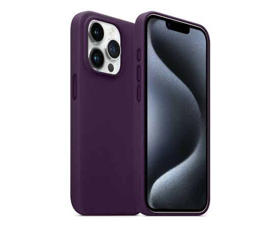 Чохол до мобільного телефона Armorstandart FAKE Leather Case Apple iPhone 15 Pro Deep Purple (ARM76302), зображення 3