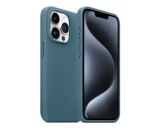 Чохол до мобільного телефона Armorstandart FAKE Leather Case Apple iPhone 15 Pro Max Sea Blue (ARM76310), зображення 3