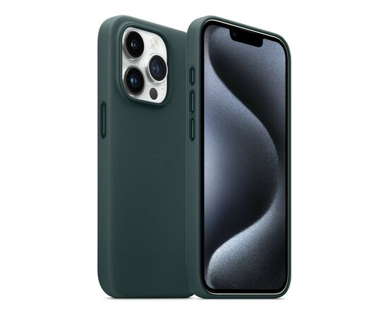 Чехол для мобильного телефона Armorstandart FAKE Leather Case Apple iPhone 15 Pro Sequoia Green (ARM76303), изображение 3