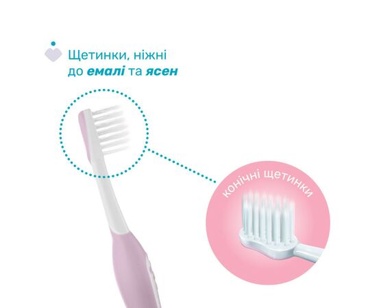 Дитяча зубна щітка Chicco для перших зубів, 6-36 міс. рожева (8058664174683) (12081.00), зображення 3 Дитяча зубна щітка Chicco для перших зубів, 6-36 міс. рожева (8058664174683) (12081.00), зображення 3