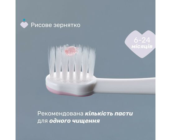 Дитяча зубна щітка Chicco для перших зубів, 6-36 міс. рожева (8058664174683) (12081.00), зображення 4 Дитяча зубна щітка Chicco для перших зубів, 6-36 міс. рожева (8058664174683) (12081.00), зображення 4