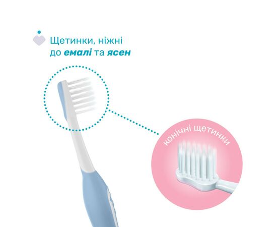 Детская зубная щетка Chicco для первых зубов, 6-36 мес. голубая (8058664174690) (12081.11), изображение 3 Детская зубная щетка Chicco для первых зубов, 6-36 мес. голубая (8058664174690) (12081.11), изображение 3