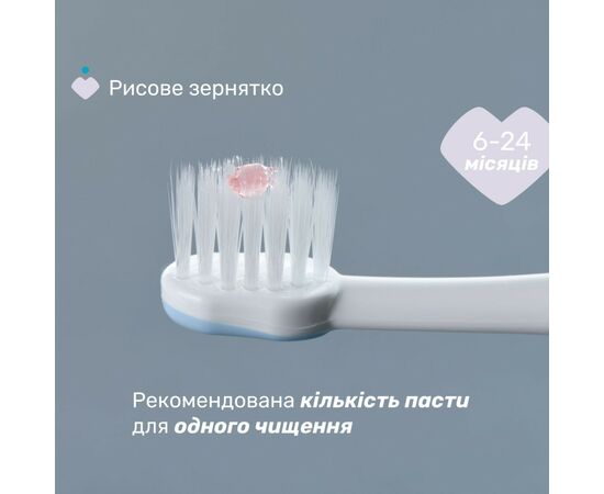 Детская зубная щетка Chicco для первых зубов, 6-36 мес. голубая (8058664174690) (12081.11), изображение 4 Детская зубная щетка Chicco для первых зубов, 6-36 мес. голубая (8058664174690) (12081.11), изображение 4