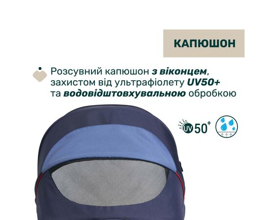 Коляска Chicco 2 в 1 Seety синяя (2900990870639) (87097.79.01), изображение 11