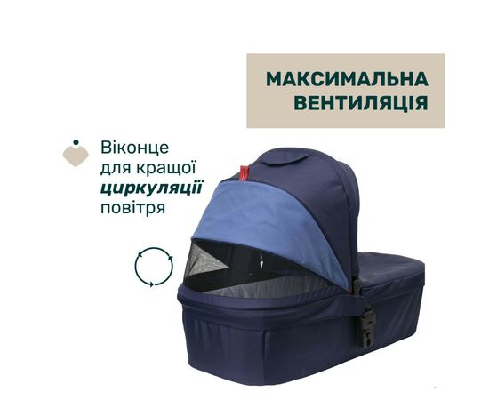 Коляска Chicco 2 в 1 Seety синяя (2900990870639) (87097.79.01), изображение 3