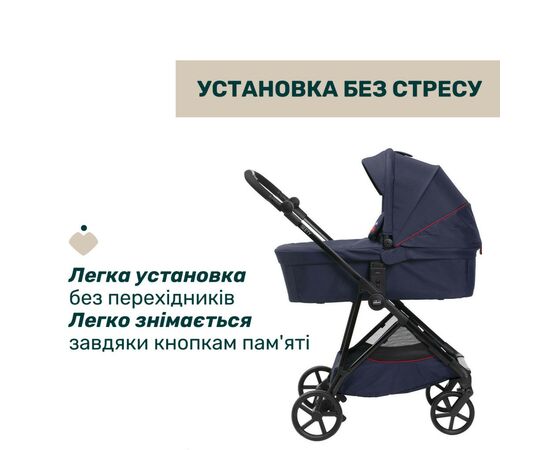 Коляска Chicco 2 в 1 Seety синяя (2900990870639) (87097.79.01), изображение 6