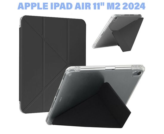 Чохол до планшета BeCover Ultra Slim Origami Transparent Apple iPad Air 11" M2 2024 Black (711389)