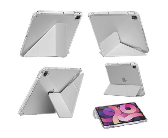 Чехол для планшета BeCover Ultra Slim Origami Transparent Apple iPad Air 11" M2 2024 Gray (711390), изображение 4 Чехол для планшета BeCover Ultra Slim Origami Transparent Apple iPad Air 11" M2 2024 Gray (711390), изображение 4