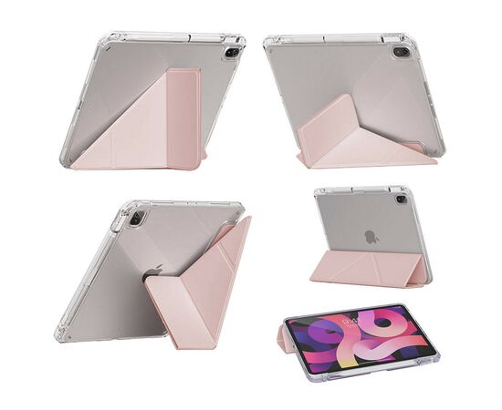 Чехол для планшета BeCover Ultra Slim Origami Transparent Apple iPad Air 11" M2 2024 Pink (711391), изображение 3 Чехол для планшета BeCover Ultra Slim Origami Transparent Apple iPad Air 11" M2 2024 Pink (711391), изображение 3