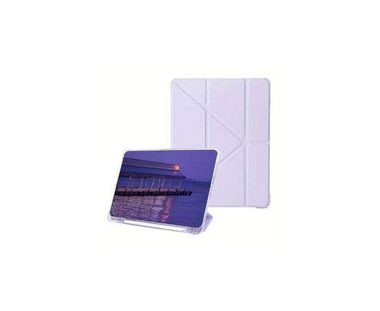 Чехол для планшета BeCover Ultra Slim Origami Transparent Apple iPad Air 11" M2 2024 Purple (711392), изображение 2 Чехол для планшета BeCover Ultra Slim Origami Transparent Apple iPad Air 11" M2 2024 Purple (711392), изображение 2