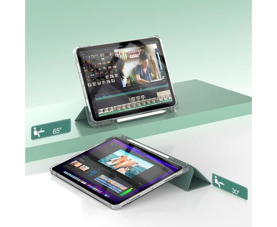 Чехол для планшета BeCover Soft Edge Apple iPad Air (4/5) 2020/2022 10.9" Dark Green (711120), изображение 5 Чехол для планшета BeCover Soft Edge Apple iPad Air (4/5) 2020/2022 10.9" Dark Green (711120), изображение 5