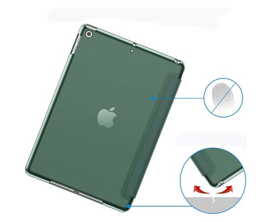 Чехол для планшета BeCover Tri Fold Hard Apple iPad 10.2 2019/2020/2021 Dark Green (709656) (709656), изображение 4 Чехол для планшета BeCover Tri Fold Hard Apple iPad 10.2 2019/2020/2021 Dark Green (709656) (709656), изображение 4