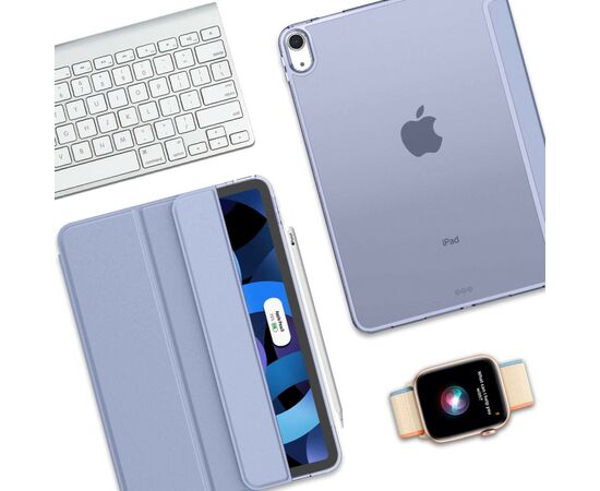 Чохол до планшета BeCover Tri Fold Hard Apple iPad Air (4/5) 2020/2022 10.9" Purple (709665) (709665), зображення 4 Чохол до планшета BeCover Tri Fold Hard Apple iPad Air (4/5) 2020/2022 10.9" Purple (709665) (709665), зображення 4