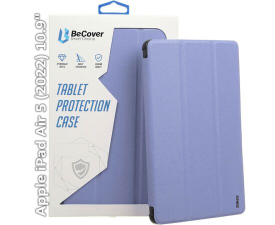 Чехол для планшета BeCover Tri Fold Hard Apple iPad Air (4/5) 2020/2022 10.9" Purple (709665) (709665)