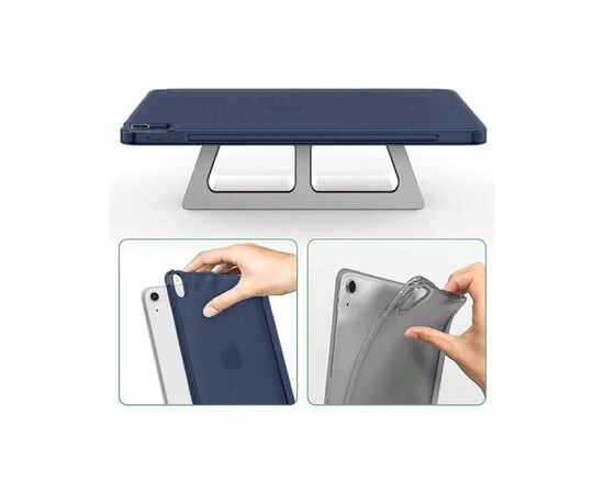Чехол для планшета BeCover Tri Fold Hard Apple iPad Air 11" M2 2024 Deep Blue (711413), изображение 4 Чехол для планшета BeCover Tri Fold Hard Apple iPad Air 11" M2 2024 Deep Blue (711413), изображение 4
