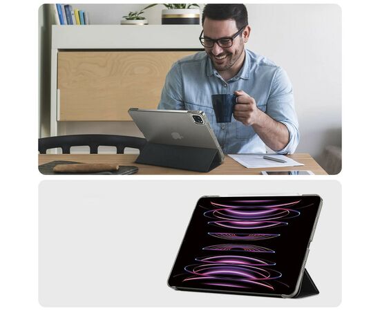 Чехол для планшета BeCover Tri Fold Hard Apple iPad Air 13" M2 2024 Black (711471), изображение 3 Чехол для планшета BeCover Tri Fold Hard Apple iPad Air 13" M2 2024 Black (711471), изображение 3