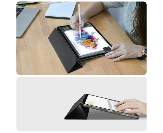Чехол для планшета BeCover Tri Fold Hard Apple iPad Air 13" M2 2024 Black (711471), изображение 4 Чехол для планшета BeCover Tri Fold Hard Apple iPad Air 13" M2 2024 Black (711471), изображение 4