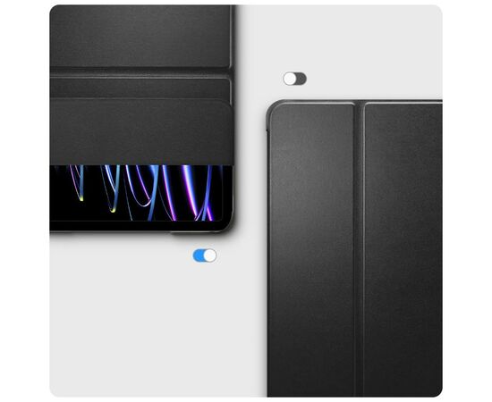 Чехол для планшета BeCover Tri Fold Hard Apple iPad Pro 12.9 2020/2021/2022 Black (709668) (709668), изображение 5 Чехол для планшета BeCover Tri Fold Hard Apple iPad Pro 12.9 2020/2021/2022 Black (709668) (709668), изображение 5