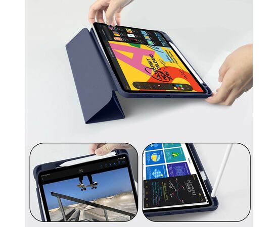 Чехол для планшета BeCover Tri Fold Hard TPU Apple iPad Air 11" M2 2024 Deep Blue (711401), изображение 4 Чехол для планшета BeCover Tri Fold Hard TPU Apple iPad Air 11" M2 2024 Deep Blue (711401), изображение 4