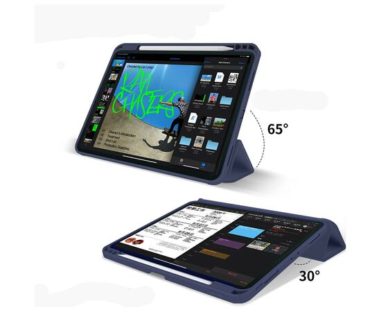 Чехол для планшета BeCover Tri Fold Hard TPU Apple iPad Air 11" M2 2024 Deep Blue (711401), изображение 5 Чехол для планшета BeCover Tri Fold Hard TPU Apple iPad Air 11" M2 2024 Deep Blue (711401), изображение 5