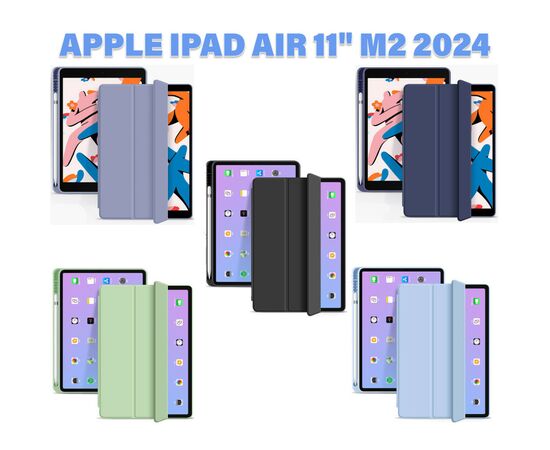 Чехол для планшета BeCover Tri Fold Hard TPU Apple iPad Air 11" M2 2024 Light Blue (711403), изображение 5 Чехол для планшета BeCover Tri Fold Hard TPU Apple iPad Air 11" M2 2024 Light Blue (711403), изображение 5