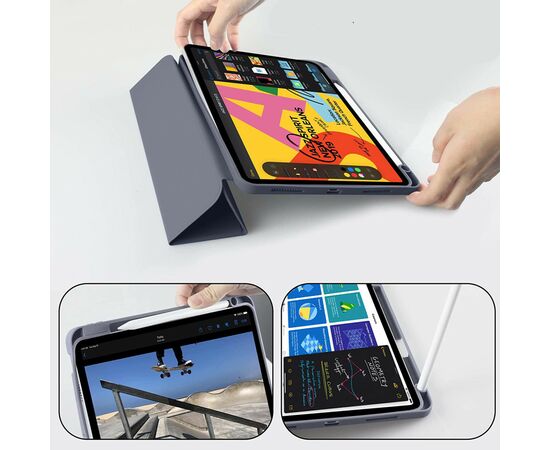 Чехол для планшета BeCover Tri Fold Hard TPU Apple iPad Air 11" M2 2024 Purple (711404), изображение 4 Чехол для планшета BeCover Tri Fold Hard TPU Apple iPad Air 11" M2 2024 Purple (711404), изображение 4