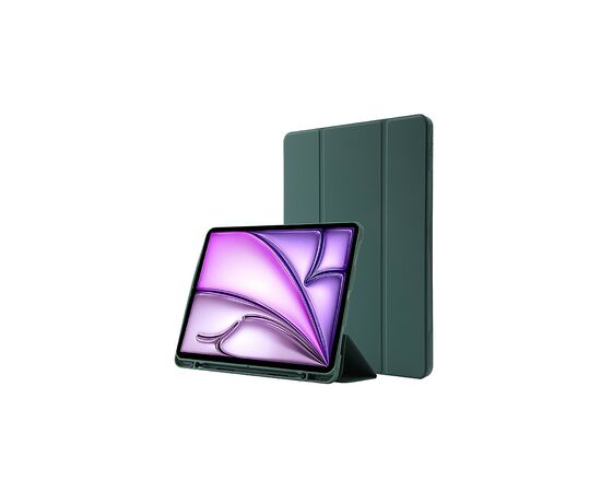 Чохол до планшета BeCover Tri Fold Hard TPU Apple iPad Air 13" M2 2024 Dark Green (711467), зображення 2 Чохол до планшета BeCover Tri Fold Hard TPU Apple iPad Air 13" M2 2024 Dark Green (711467), зображення 2