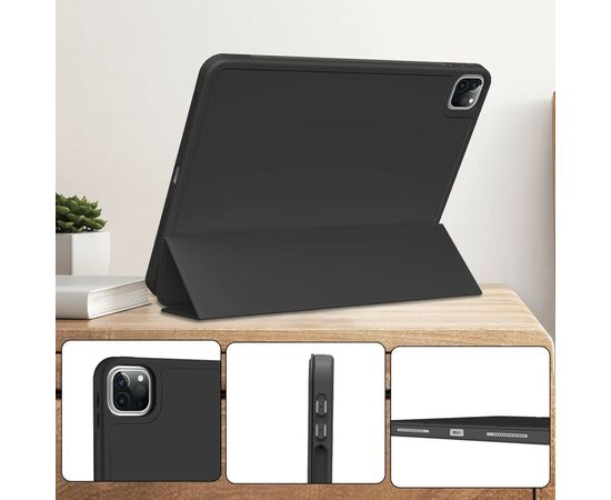 Чехол для планшета BeCover Tri Fold Hard TPU Apple iPad Pro 11 2020/2021/2022 Black (711109), изображение 3 Чехол для планшета BeCover Tri Fold Hard TPU Apple iPad Pro 11 2020/2021/2022 Black (711109), изображение 3