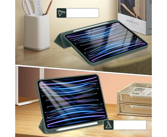 Чехол для планшета BeCover Tri Fold Hard TPU Apple iPad Pro 11 2020/2021/2022 Dark Green (711110), изображение 4 Чехол для планшета BeCover Tri Fold Hard TPU Apple iPad Pro 11 2020/2021/2022 Dark Green (711110), изображение 4