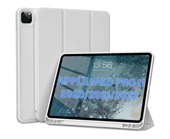 Чехол для планшета BeCover Tri Fold Hard TPU Apple iPad Pro 11 2020/2021/2022 Gray (711111), изображение 2 Чехол для планшета BeCover Tri Fold Hard TPU Apple iPad Pro 11 2020/2021/2022 Gray (711111), изображение 2
