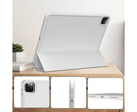 Чехол для планшета BeCover Tri Fold Hard TPU Apple iPad Pro 11 2020/2021/2022 Gray (711111), изображение 3 Чехол для планшета BeCover Tri Fold Hard TPU Apple iPad Pro 11 2020/2021/2022 Gray (711111), изображение 3