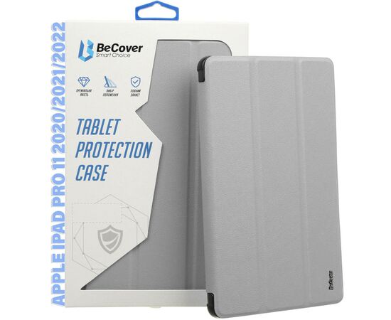 Чехол для планшета BeCover Tri Fold Hard TPU Apple iPad Pro 11 2020/2021/2022 Gray (711111)